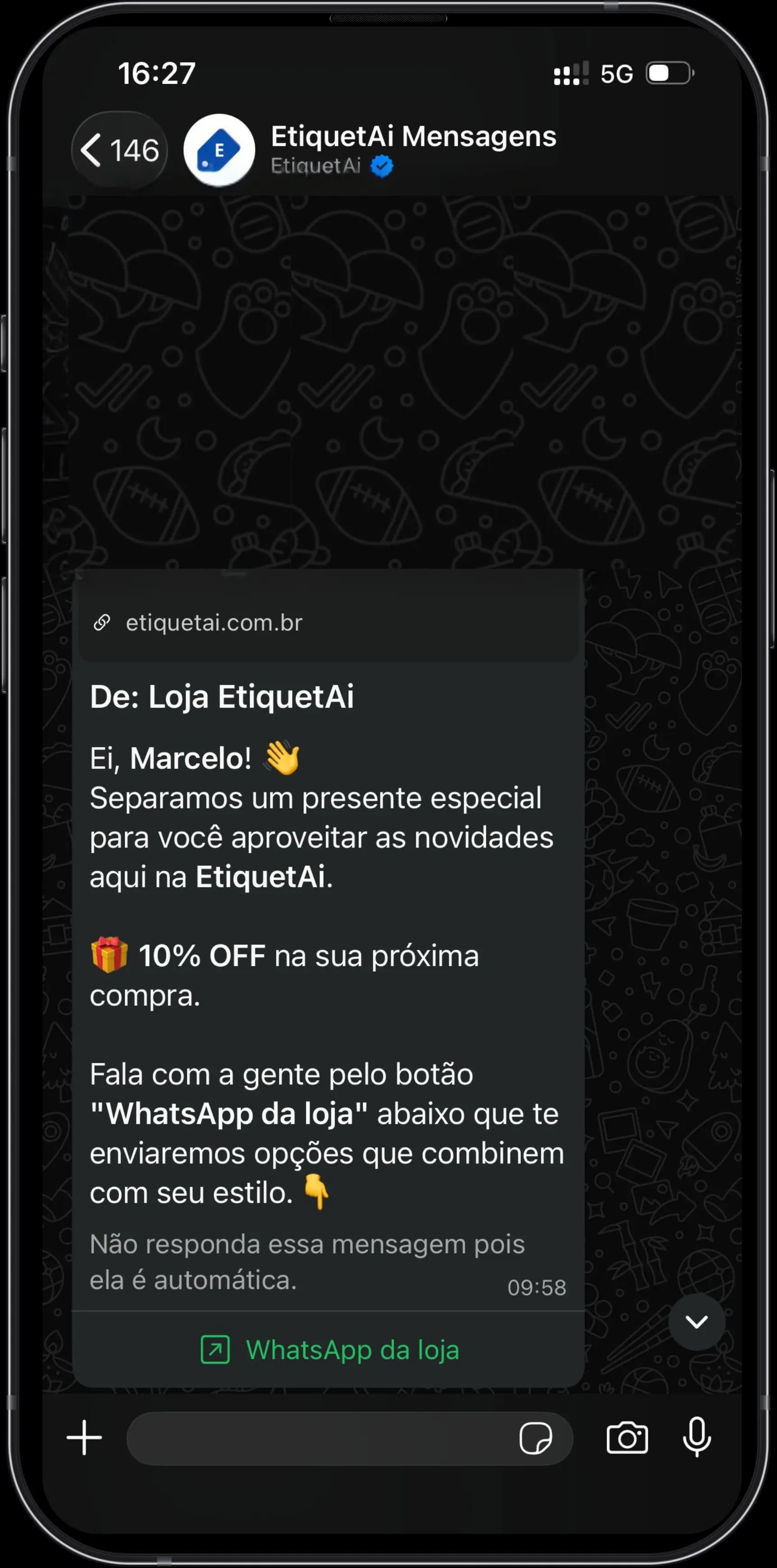 Integração oficial do EtiquetAi com o WhatsApp da Meta